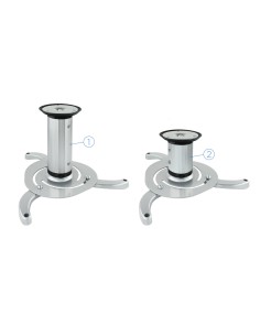 SOPORTE UNIVERSAL DE TECHO GIRATORIO 360º PARA PROYECTOR PLATA 2